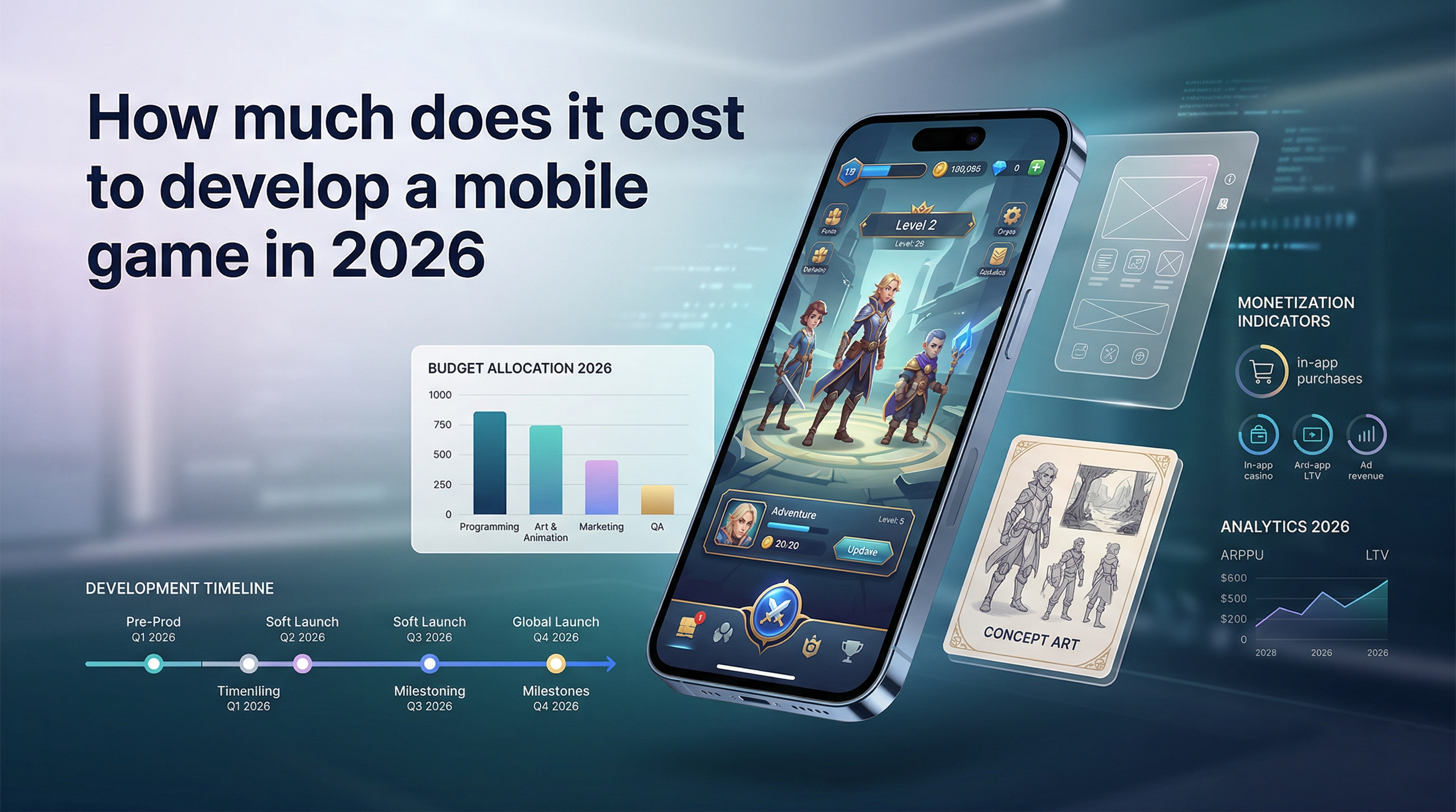 How Much Does It Cost to Develop a Mobile Game in 2026?